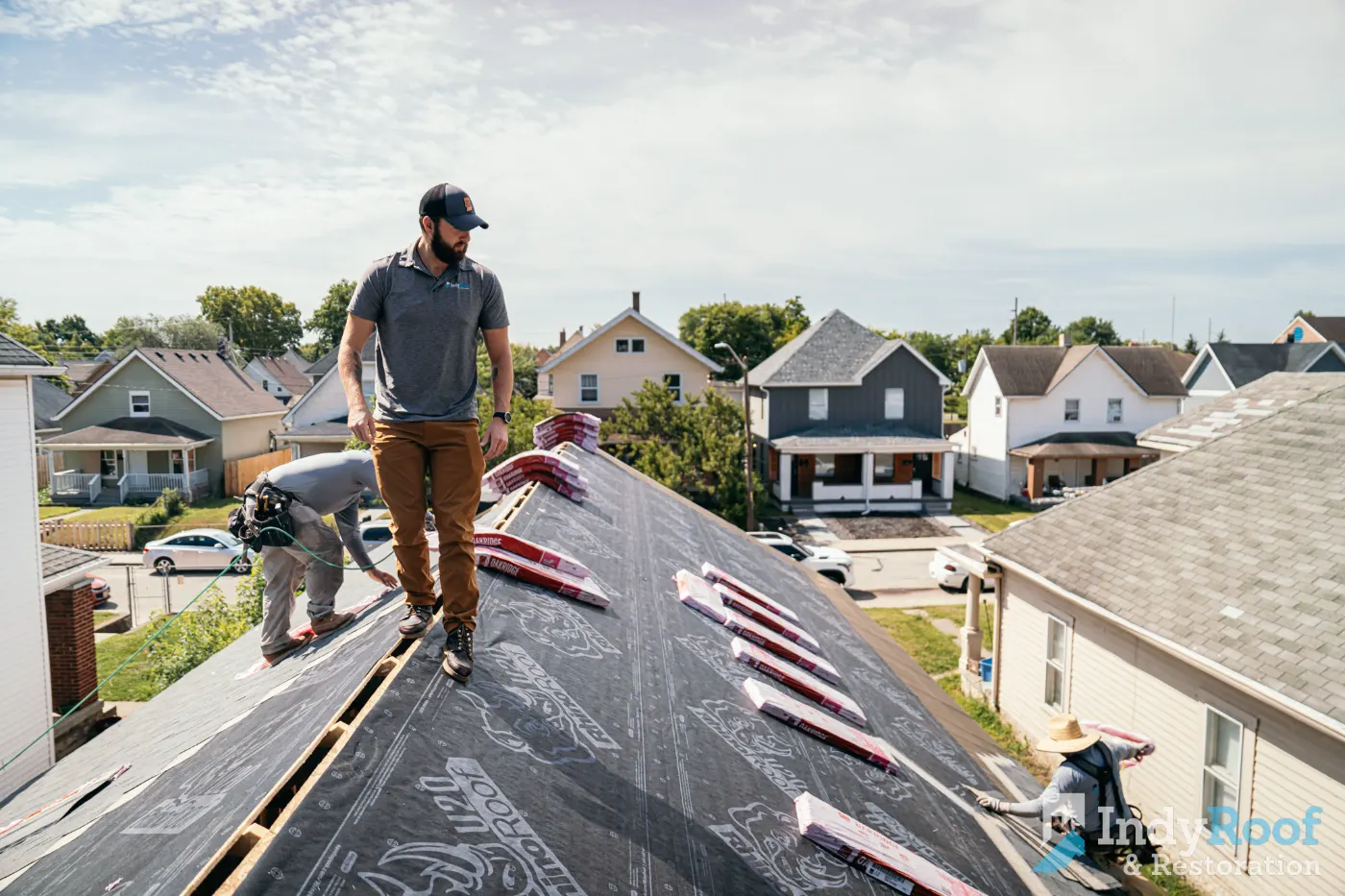 Flashing and seam work in Summitville
